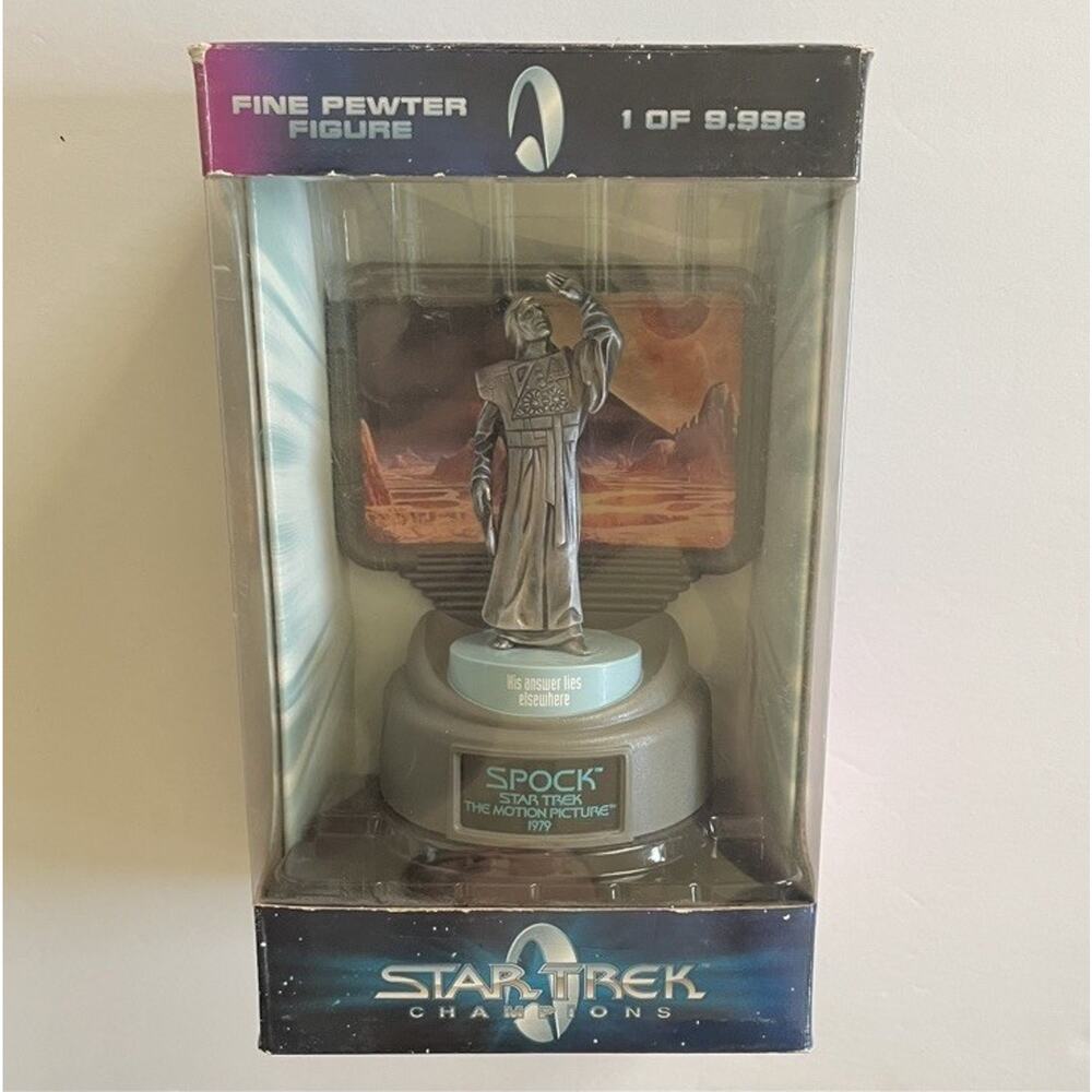 1998 Star Trek Champions "Spock Star Trek the Motion Picture 1979" Fine Pewter